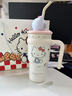 Hello Kitty冰霸杯大容量保溫杯女生日禮物316不銹鋼車載吸管杯保冷夏季水杯 H-hellokitty700ml（禮盒裝） 曬單實(shí)拍圖