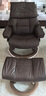思特萊斯（Stressless）旗艦紅寶石沙發(fā)椅客廳真皮沙發(fā)休閑椅挪威進口躺椅午休椅國家補貼 木底座--寶羅馬皮--巧克力色 曬單實拍圖