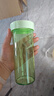 特百惠（Tupperware）水杯430ml瑩彩便攜塑料杯學(xué)生兒童密封防漏隨手杯 薄荷綠 430ml 曬單實(shí)拍圖