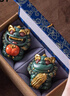 BOSSY故宮風(fēng)文創(chuàng)招財(cái)石獅子一對(duì)好事發(fā)生創(chuàng)意工藝品擺件公司個(gè)人伴手禮 好事發(fā)生一對(duì)【彩金】帶禮盒 曬單實(shí)拍圖