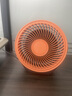 林邊桌面小風(fēng)扇家用學(xué)生宿舍辦公靜音臺面空氣循環(huán)扇10寸可充電長(cháng)續航便攜迷你壁掛兩用電風(fēng)扇 活力橙10寸語(yǔ)音【充/插電兩用】 曬單實(shí)拍圖