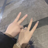 紀(jì)詩(shī)哲（GIEVSZHE）簡(jiǎn)約愛(ài)情情侶戒指一對(duì)男女求婚對(duì)戒表白送女友七夕情人節(jié)生日禮物 簡(jiǎn)愛(ài)情侶戒指(默認(rèn)活口/閉口備注尺碼聯(lián)系客服) 曬單實(shí)拍圖
