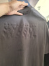 GXG男裝短袖圓領(lǐng)短袖T恤男士上衣25年夏新品 深灰色 180/XL 曬單實(shí)拍圖