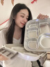 集刻不銹鋼316食品級(jí)學(xué)生飯盒保溫餐盒加大加深飯盒上班族食堂打飯Q神 黑色-2900ml【帶湯碗】 316不銹鋼大容量飯盒-帶餐具 曬單實(shí)拍圖