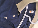 羅蒙（ROMON）商務(wù)休閑冰絲短袖t恤男裝夏季薄款polo領(lǐng)體恤衫上衣 橘色 2XL 曬單實拍圖