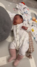 babylove【紡軟織柔】嬰兒連體衣春秋季純棉寶寶哈衣爬服嬰兒居家外出衣服 青欖棲枝 66cm 曬單實(shí)拍圖
