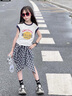 G.DUCKKIDS小黃鴨女童套裝夏裝中大童休閑裝兒童服裝女孩舞蹈街舞兩件套裙褲 套裝 160 cm 曬單實拍圖