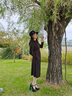亦朵氣場(chǎng)強(qiáng)大高檔品牌碎花打底長(zhǎng)袖針織連衣裙2024新款女春秋新款裙子 花色 L 曬單實(shí)拍圖