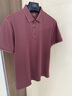 皮爾卡丹（pierre cardin）高端桑蠶絲短袖t恤男士polo衫2025新款夏季涼感半袖爸爸體恤上衣 杏色 XL 180 曬單實(shí)拍圖