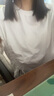 德瑪納【不對稱美感】夏季設(shè)計(jì)感側(cè)邊抽繩抽褶打底衫舒適棉氨寬松女t恤 曬單實(shí)拍圖