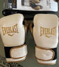 EVERLAST Powerlock2 拳擊手套成人訓練拳套男女散打拳擊拳套 黑金色(Powerlock2) 8oz 曬單實(shí)拍圖
