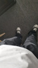 POUM美式基礎斜切百搭休閑褲男夏季顯瘦顯高潮流寬松直筒褲工裝褲子男 黑色 常規(guī) 2XL 尺碼偏小建議拍大一碼 曬單實拍圖