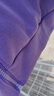皮爾卡丹（PIERRE CARDIN）今年流行女裝2025年開春新款輕薄洋氣慵懶風(fēng)黃色連帽衛(wèi)衣外套上衣 7086#紫色 2XL 【建議130-145斤】 曬單實(shí)拍圖