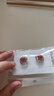 DOMAIWINS法式鋯石仿珍珠耳釘女小眾設(shè)計(jì)感小巧精致耳環(huán)S925銀 螺旋水鉆珍珠耳釘-紅色-E1053 曬單實(shí)拍圖