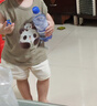 巴厘小豬兒童背心男童2025新款夏季薄款上衣莫代爾棉嬰兒夏裝女童無(wú)袖T恤 熊貓團(tuán)子 90 曬單實(shí)拍圖