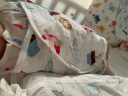 安舒棉婴儿防惊跳包巾睡袋夏季薄款包单纯棉新生儿童肚兜宝宝睡觉护肚围 小兔子（纱布薄款）适合30℃以上 S码 （35*80cm）适合0-6个月 实拍图