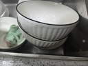 京東京造 碗 家用面碗陶瓷餐具米飯碗拉面碗大湯碗 奶油華夫6英寸碗4個裝 曬單實(shí)拍圖