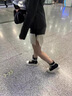 耕汐GENGXI高幫鞋板鞋男春秋新款厚底黑色帆布鞋透氣百搭ro風(fēng)休閑情侶小白鞋  黑色 【帆布款】 41 曬單實(shí)拍圖