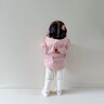 幼歌（YOUGE） 嬰幼兒秋季新款舒適純棉衛(wèi)衣立體耳朵親膚透氣連帽外套 粉色 90 cm 曬單實(shí)拍圖