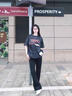 趣米樂黑色高級(jí)感窄版微喇牛仔褲女夏季新款美式潮流小個(gè)子修身直筒長褲 黑色 M 【建議90-110斤】 曬單實(shí)拍圖