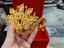 碧霓999足金無氰5D調節(jié)繁花似錦水滴形流蘇套鏈幸?；藁榧尢祖?68克皇冠 曬單實拍圖