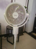 美的（Midea）家用空氣循環(huán)風(fēng)扇電風(fēng)扇臺(tái)式扇臥室立體對(duì)流扇低噪臺(tái)式空調(diào)伴侶扇臺(tái)地兩用落地扇線下同款 FGA25SXV【智慧語(yǔ)音操控】 曬單實(shí)拍圖