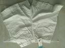 茵曼（INMAN）萊賽爾休閑牛仔短褲2025夏季女裝新款百搭毛邊a字白色褲子 珍珠白 28 曬單實(shí)拍圖