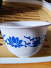 邦潔威100只青花一次性功夫茶杯60ml品茗杯喝茶杯國潮小茶杯帶收納杯架 國潮青花【60ml*100只+杯架】 曬單實(shí)拍圖