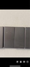 公牛開關(guān)插座家用面板公牛無邊框大面板10A五孔16A空調(diào)86型暗裝灰 正五孔 曬單實(shí)拍圖