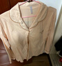 都市麗人睡衣女純棉家居服全棉春秋新款翻領(lǐng)長(zhǎng)袖舒適大碼套裝純棉可外穿 粉色 L 158-165cm/100-120斤 曬單實(shí)拍圖