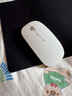 花犀MacBook蘋(píng)果筆記本電腦專(zhuān)用藍牙無(wú)線(xiàn)鼠標Typec接口靜音平板可充電 蘋(píng)果白--送布墊【藍牙+Typec+USB】 曬單實(shí)拍圖