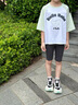 FILA KIDSx原田治聯(lián)名系列斐樂兒童套裝2025夏新款短袖短裙兩件套 標準白-WT 165 曬單實拍圖