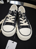 拉夏貝爾帆布鞋休閑女鞋秋季新款潮流百搭低幫輕便運動(dòng)鞋 黑色 37 曬單實(shí)拍圖