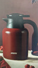 哈爾斯（HAERS）保溫壺304不銹鋼家居壺辦公室暖水壺家用保溫壺大容量保溫壺 棗紅1.5L 曬單實(shí)拍圖