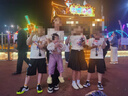 潮夢城女童松緊高腰半身裙2024夏季新款防走光韓版顯瘦百褶裙a字百搭裙 黑色 160 曬單實拍圖