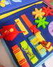 波比超人寶寶毛氈學(xué)習板兒童早教益智忙碌板便攜式蒙氏生活常識穿衣學(xué)習板 蒙氏忙碌板藍色小汽車(chē)八頁(yè) 曬單實(shí)拍圖