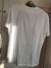 真維斯（JEANSWEST）100%全棉短袖女款夏季2025新款寬松小個子韓版t恤女裝落肩半袖衫 白色 星河月夜_Z M 曬單實(shí)拍圖