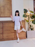 moonkids童裝女童運動(dòng)短褲2025夏季兒童女孩速干褲子外穿涼感冰絲薄款短褲 18518白色速干短褲 120 cm 曬單實(shí)拍圖