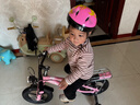 永久（FOREVER）兒童自行車(chē)3-6-10-12歲兒童單車(chē)男孩童車(chē)女童自行車(chē) 櫻花粉 一體輪 后座版 14寸【適合身高90-125】 曬單實(shí)拍圖