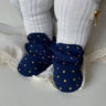 G.duck小黃鴨寶寶學(xué)步鞋男女0-1歲嬰兒鞋子軟底春秋季6-12個(gè)月棉腳套 深藍星星 內長(cháng)13cm (建議3-13個(gè)月) 曬單實(shí)拍圖
