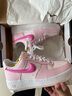 耐克NIKE板鞋女空軍一號AF1 AIR FORCE 1運動(dòng)鞋HM3696-661粉38.5 曬單實(shí)拍圖