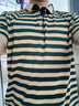 七匹狼男裝棉短袖T恤男士夏季新款翻領(lǐng)Polo·衫男商務(wù)休閑條紋上衣 Q1815綠條紋 2XL 【135-150斤】 曬單實(shí)拍圖