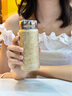 格沵（germ）純鈦保溫杯女便攜小巧水杯超輕迷你鈦杯女神口紅杯禮物杯210ML金 曬單實(shí)拍圖