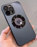 耐釋 適用蘋果12手機殼iphone12proma保護套鏡頭全包強力磁吸高端磨砂玻璃防指紋防灰塵男女款 石墨黑【自帶鏡頭膜+強力磁吸+強抗指紋】 蘋果12 曬單實拍圖