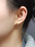 小米星蔓云和田玉白玉耳釘養耳洞新中式小巧耳環(huán)玉石耳飾女 4mm款【和田玉】蔓云耳釘 曬單實(shí)拍圖