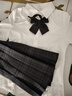 妙奕嘉jk制服jk套裝情侶禮物jk制服套jk制服學(xué)院風(fēng)JK制服JK百褶裙jk襯衫 白色短袖+碳灰短裙+領(lǐng)結【套裝】 S 曬單實(shí)拍圖