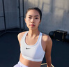 耐克（NIKE）SWOOSH鄭欽文同款女子速干襯墊內(nèi)衣秋季中強(qiáng)度支撐DX6822 100白/淡紫粉/黑 M 曬單實(shí)拍圖