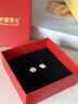 中國黃金（CHINA GOLD）足銀山茶花銀耳釘女耳環(huán)女士耳飾女款耳墜生日禮物送女朋友送愛(ài)人 足銀山茶花耳釘【中國黃金禮盒】 曬單實(shí)拍圖