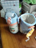 膳魔師（THERMOS）兒童保溫杯316L不銹鋼杯套吸管杯小學(xué)生小童幼兒園上學(xué)杯恐龍TCKE 曬單實(shí)拍圖