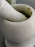 onlycook天然大理石搗蒜器家用老式石臼搗藥研磨器手動(dòng)壓蒜打蒜泥-白色 曬單實(shí)拍圖